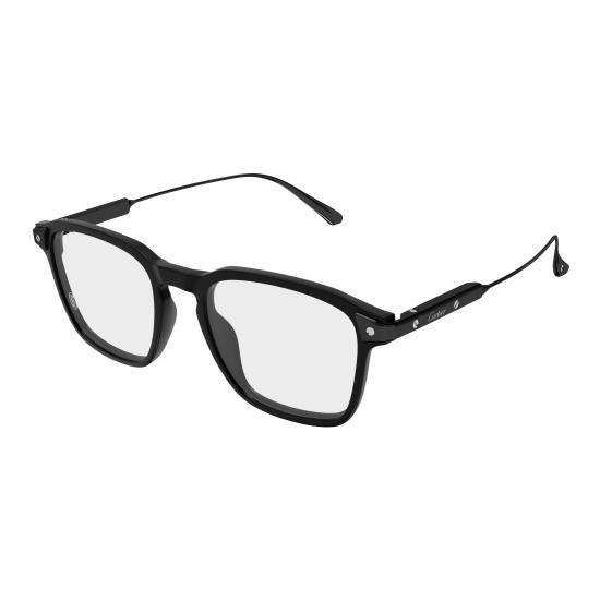 26SS 까르띠에 안경 CT0611O 003 BLACK BLACK TRANSPARENT - CARTIER
