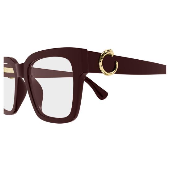 26SS 까르띠에 선글라스 CT0640O 004 BURGUNDY BURGUNDY TRANSPARENT - CARTIER