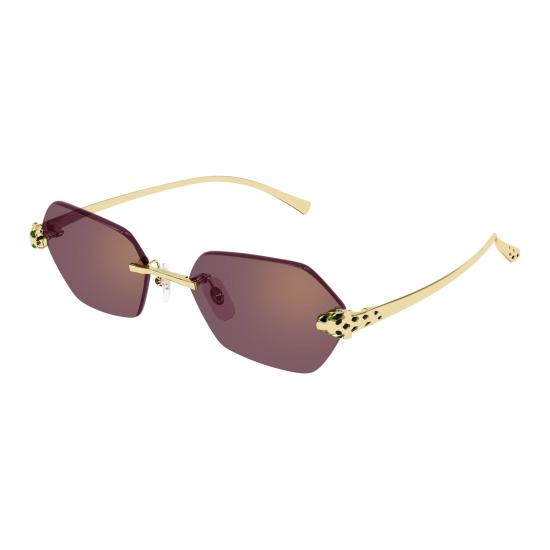 26SS 까르띠에 선글라스 CT0636S 003 GOLD GOLD VIOLET - CARTIER