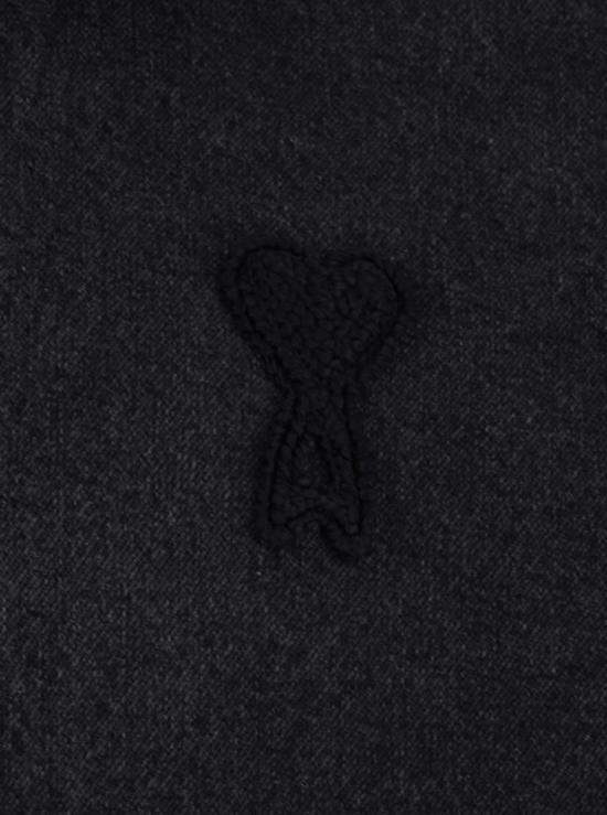  아미 탑 알렉상드르 마티우시 오버셔츠와 니트 소재의  드 쿠르 셔츠 블랙 - AMI