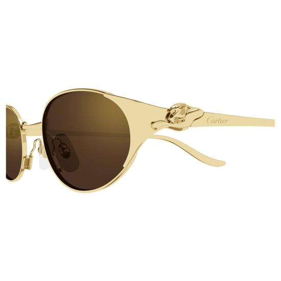 26SS 까르띠에 선글라스 CT0630S 002 GOLD GOLD BROWN - CARTIER