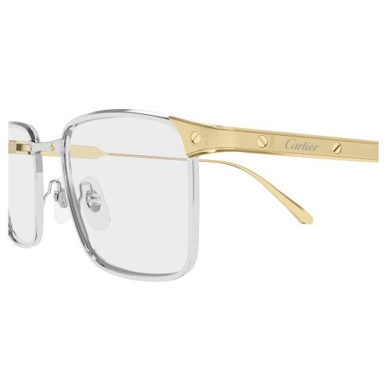 26SS 까르띠에 선글라스 CT0613O 003 SILVER GOLD TRANSPARENT - CARTIER