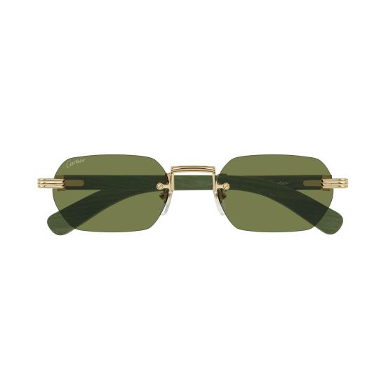 26SS 까르띠에 선글라스 CT0362S 006 GOLD GREEN GREEN - CARTIER