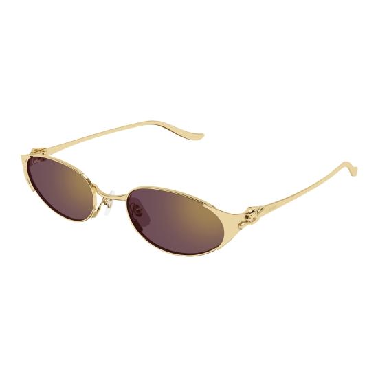 26SS 까르띠에 선글라스 CT0630S 003 GOLD GOLD VIOLET - CARTIER