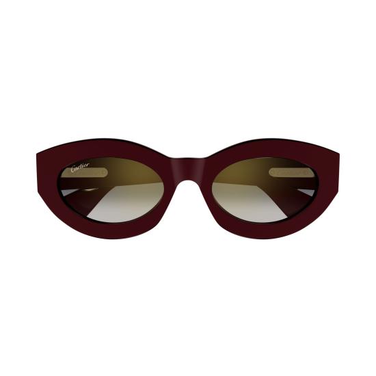 26SS 까르띠에 선글라스 CT0638S 003 BURGUNDY BURGUNDY GREY - CARTIER