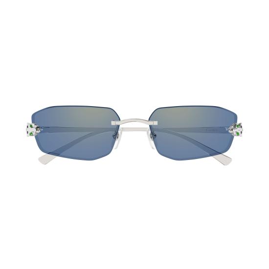 26SS 까르띠에 선글라스 CT0474S 005 SILVER SILVER LIGHT BLUE