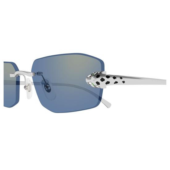 26SS 까르띠에 선글라스 CT0474S 005 SILVER SILVER LIGHT BLUE - CARTIER