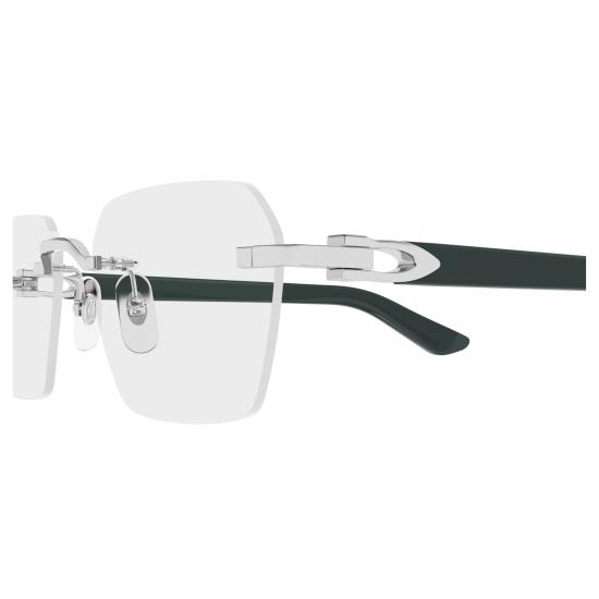 26SS 까르띠에 선글라스 CT0623O 003 SILVER GREEN TRANSPARENT - CARTIER