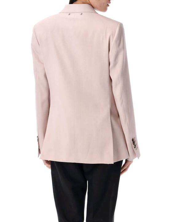  골든구스 수트 자켓 골든 구스 더블 브레스티드 블레이저 섀도우 핑크 - GOLDEN GOOSE