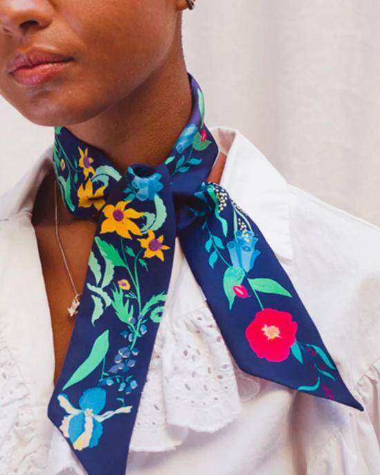  프티장 파리 머플러/스카프 쁘띠장 파리 리본 스카프 인챈티드 우드 - PETITJEAN PARIS