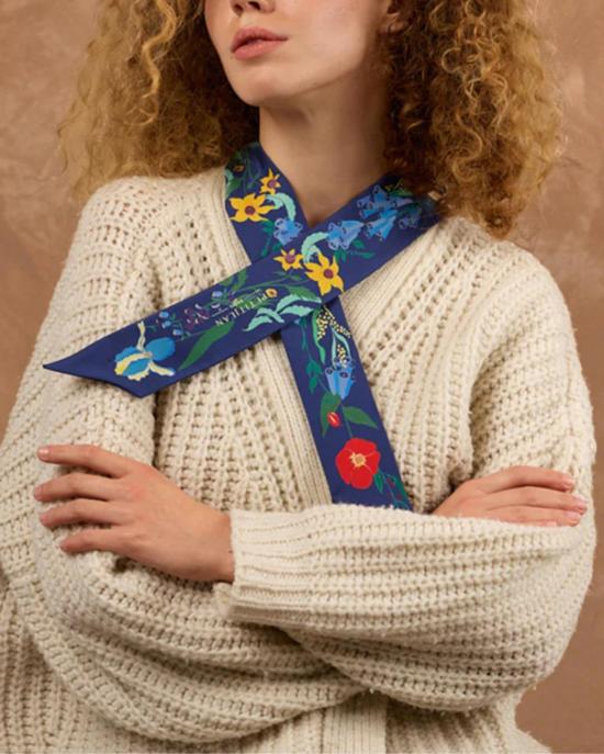  프티장 파리 머플러/스카프 쁘띠장 파리 리본 스카프 인챈티드 우드 - PETITJEAN PARIS