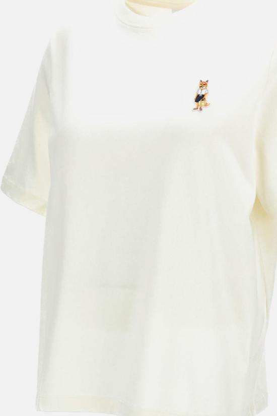  메종키츠네 반팔 티셔츠 메종 키츠네  화이트 - MAISON KITSUNE