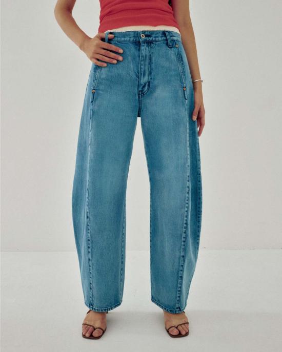  사야카 다비스 뉴욕 데님 팬츠 사야카 데이비스 뉴욕 배럴 데님 진