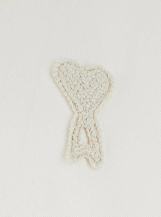  아미 자켓 알렉상드르 마티우시 오버셔츠와 니트 소재의  드 쿠르 화이트 - AMI