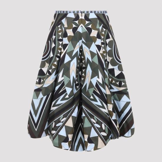  푸찌 팬츠 푸치 실크  카키 블루 - PUCCI