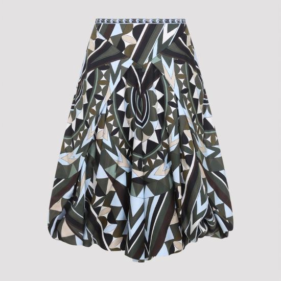  푸찌 팬츠 푸치 실크  카키 블루