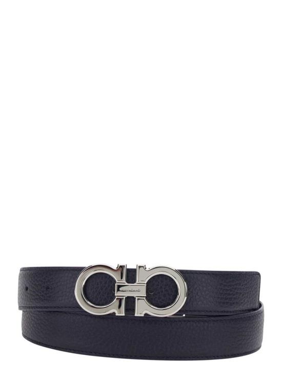  살바토레 페라가모 가죽 벨트 페라가모 더블/조절  블루