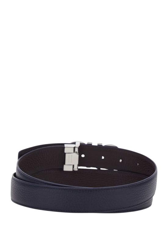  살바토레 페라가모 가죽 벨트 페라가모 더블/조절  블루 - SALVATORE FERRAGAMO