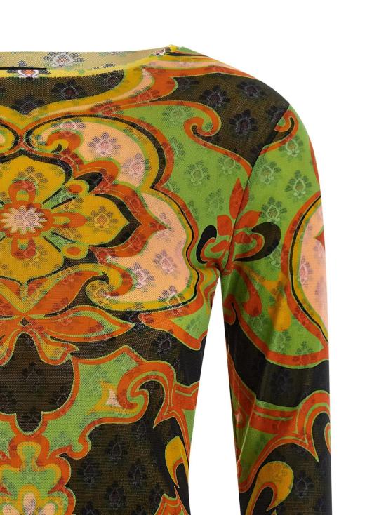  에트로 스웨터 이중 레이어 메쉬 - ETRO