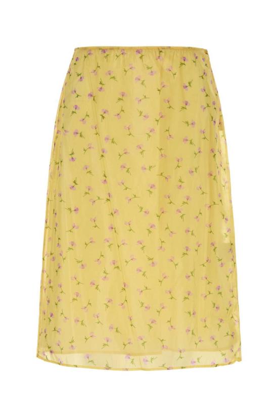  질샌더 미디 스커트 질 샌더  핑크