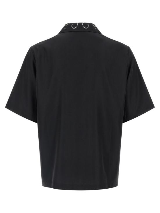  아미리 반팔 티셔츠 스터드 캠프 셔츠 블랙 - AMIRI