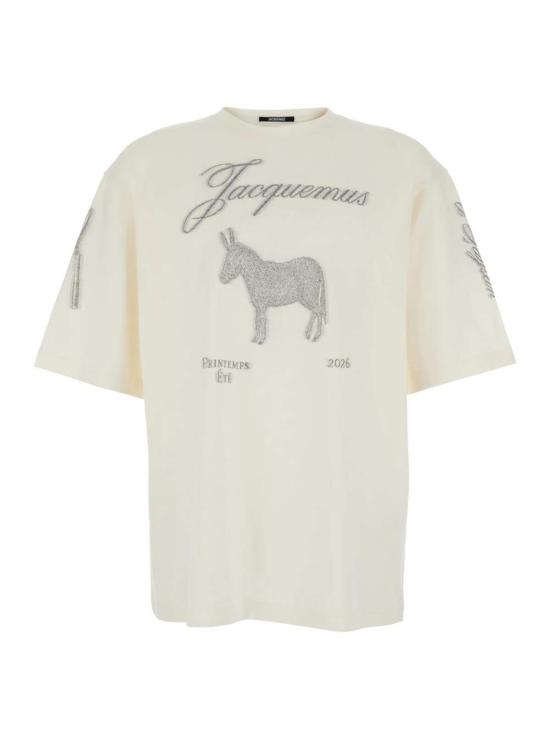  자크뮈스 탑 Jacquemus Le Tshirt Ane Mc T 셔츠 베이지