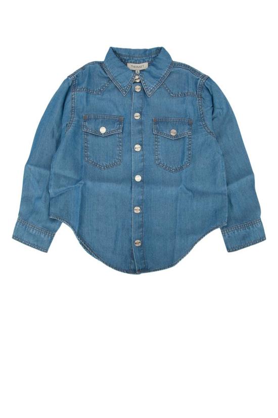  [키즈] 트윈셋 탑 아동용 트윈세트 카미시아 데님 셔츠 블루