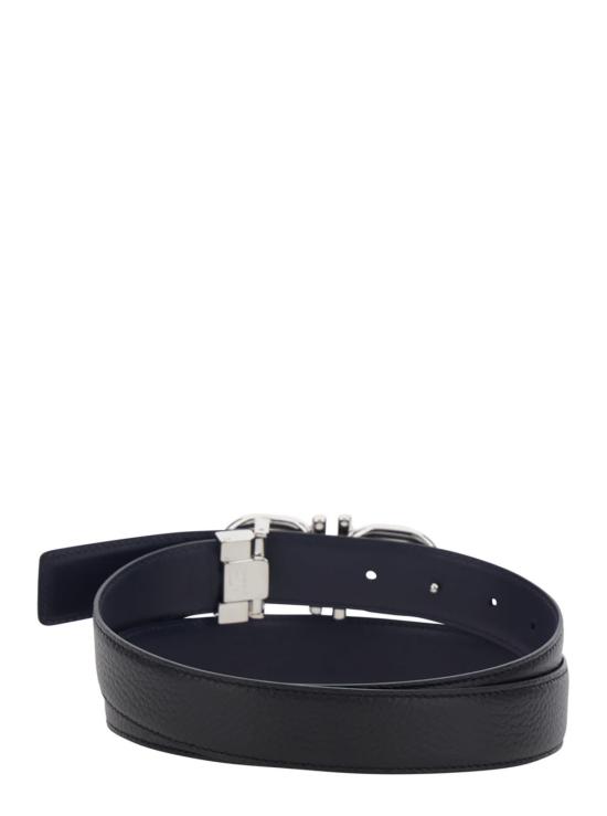  살바토레 페라가모 가죽 벨트 페라가모 더블 조절  블루 - SALVATORE FERRAGAMO