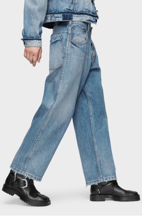 26SS 마르지엘라 스트레이트레그 크롭 진 S50LA0245S30561 987 WASHED BLUE - MAISON MARGIELA