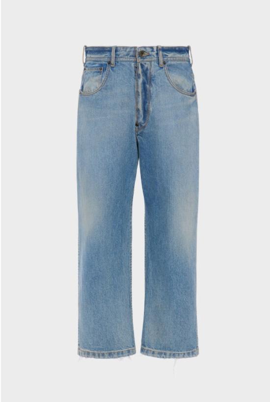 26SS 마르지엘라 스트레이트레그 크롭 진 S50LA0245S30561 987 WASHED BLUE