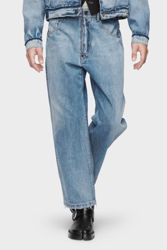 26SS 마르지엘라 스트레이트레그 크롭 진 S50LA0245S30561 987 WASHED BLUE - MAISON MARGIELA