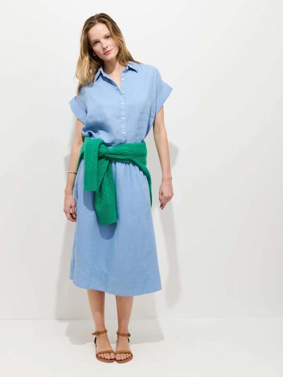  알렉스 밀 미디 스커트 매디  벨 에어 블루 - ALEX MILL