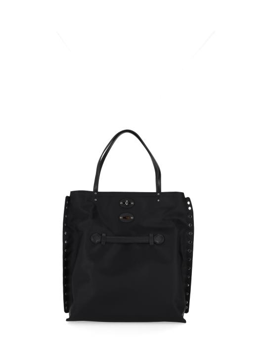 26SS 자넬라토 토트백 0698002000000M Z0001 BLACK BELGA