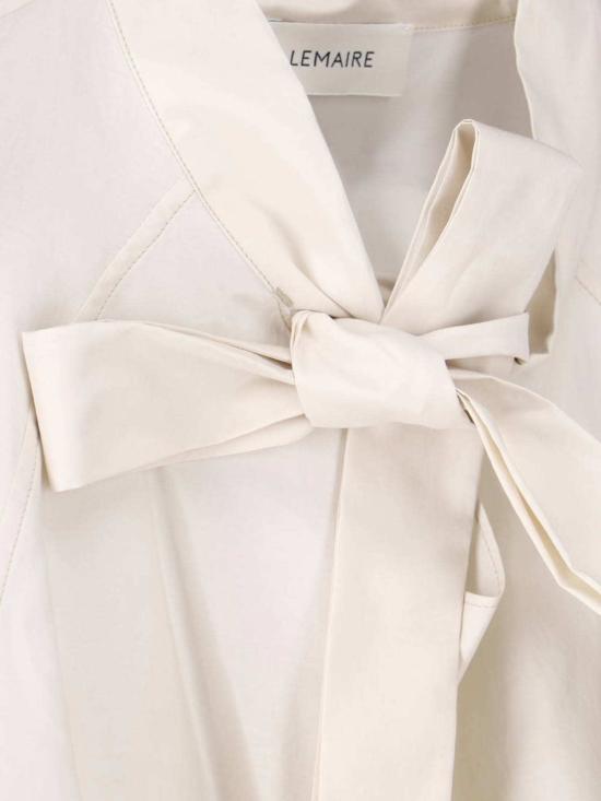  르메르 탑 코튼 앤 실크 셔츠 크림 - LEMAIRE