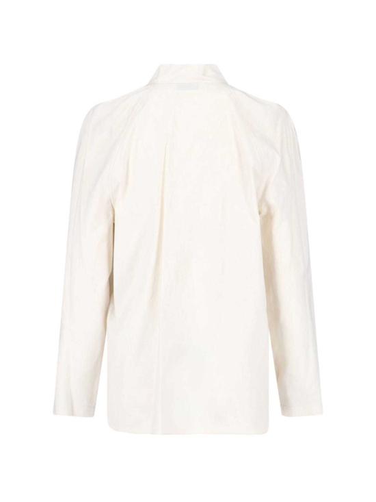  르메르 탑 코튼 앤 실크 셔츠 크림 - LEMAIRE