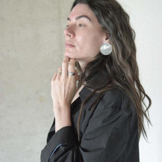  스튜디오 솔리즈 이어링 듀오 스털링 실버 귀걸이 - STUDIO SOLIZ