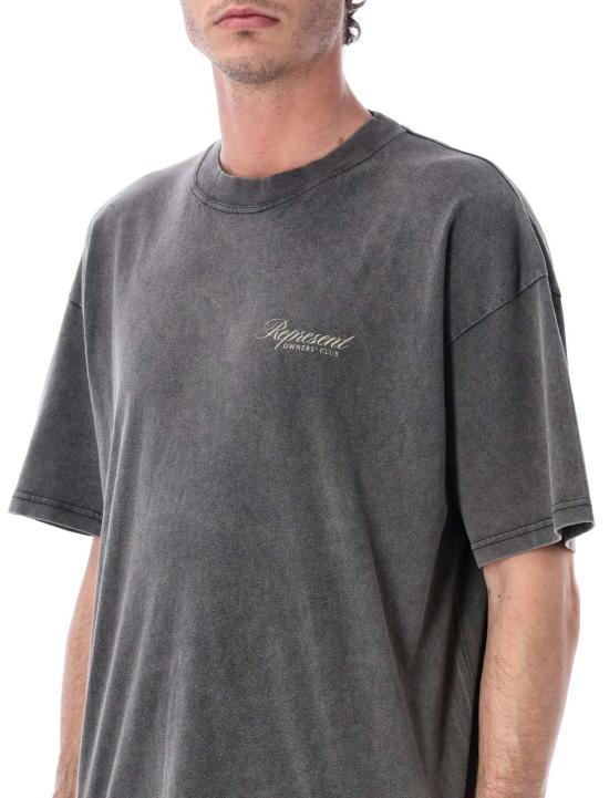  리프레젠트 탑 Represent Owners Club 스크립트 티셔츠 빈티지 그레이 - REPRESENT