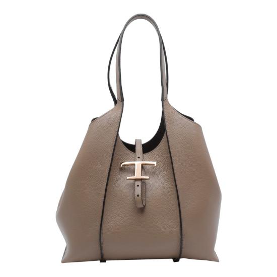 26SS 토즈 T 타임리스 쇼퍼 백 스몰 XBWTSBA0200XSO C413 BROWN DOM