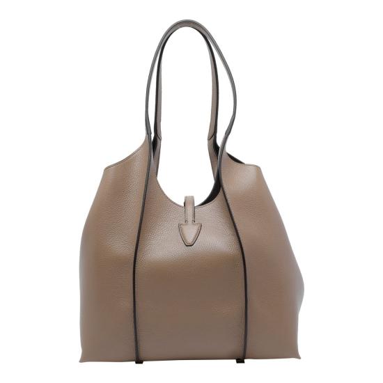 26SS 토즈 T 타임리스 쇼퍼 백 스몰 XBWTSBA0200XSO C413 BROWN DOM - TODS