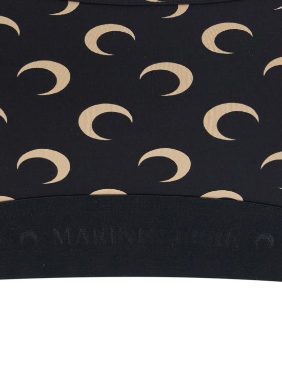  마린세르 브라 마린 세르 문 프린트 저지 스포츠  블랙 - MARINE SERRE