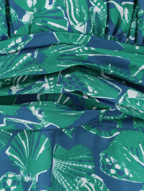  막스마라 롱 원피스 막스 마라 맥스메벨라 프린트 코튼 드레스 베르데 스메랄도 - MAX MARA