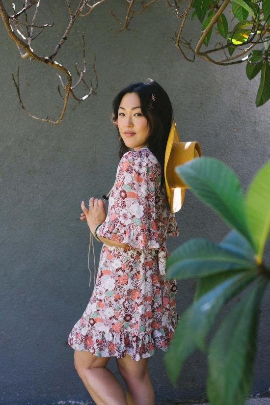  머틀 숏 원피스 베벌리 미니 테라코타 로즈 - MYRTLE