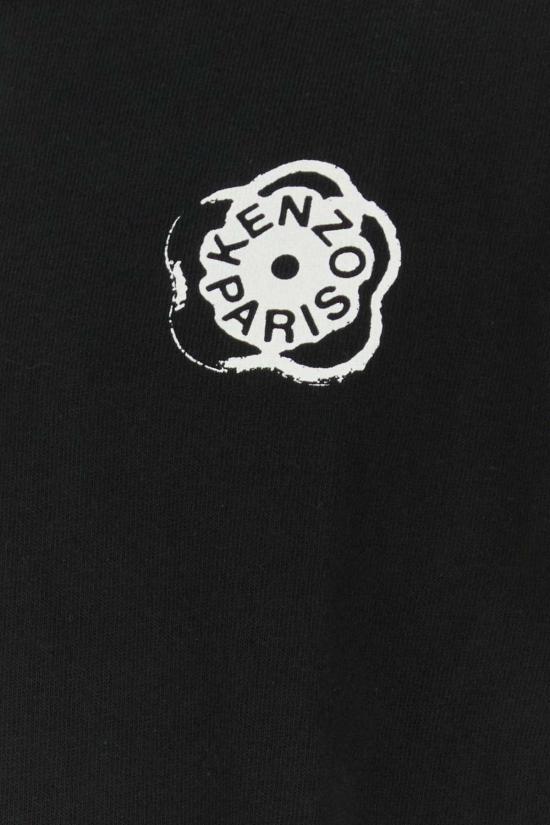  겐조 긴팔 티셔츠 오버사이즈 티셔츠 블랙 - KENZO