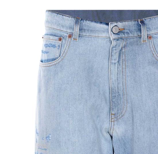  MM6 메종마르지엘라 데님 팬츠 Mm6 Maison Margiela 청바지 블루 - MM6 MAISON MARGIELA