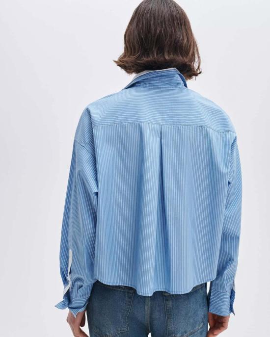  메이블앤모스 탑 Rag & Bone 마린 스트라이프 레이어드 셔츠 - MABEL AND MOSS