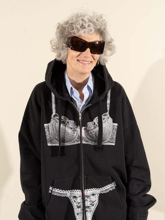  바퀘라 스웨터 Vaquera Trompe L'oeil 지퍼 후디 - VAQUERA