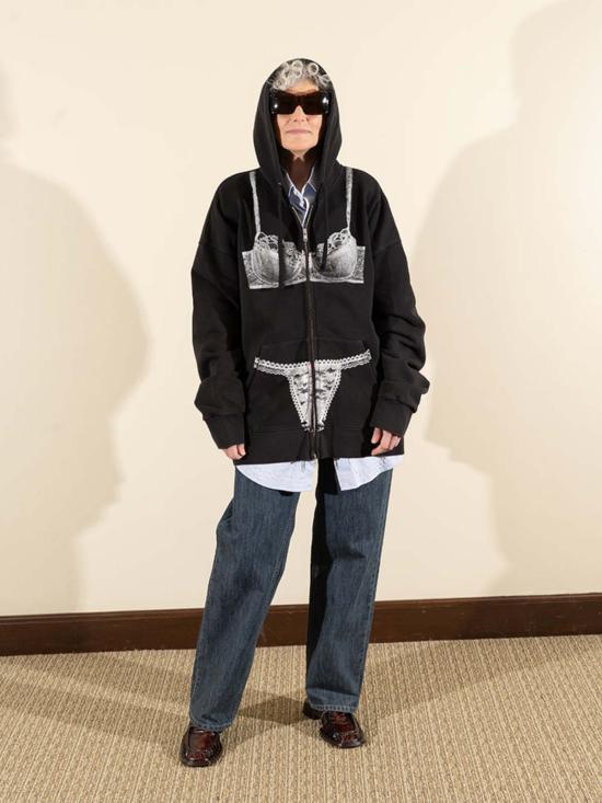  바퀘라 스웨터 Vaquera Trompe L'oeil 지퍼 후디