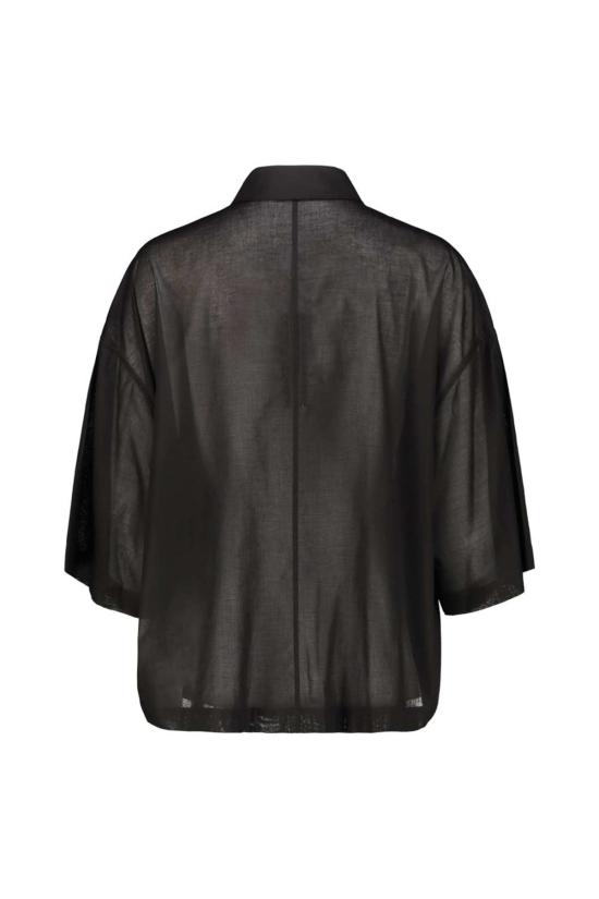  릭 오웬스 탑 토미 셔츠 블랙 - RICK OWENS