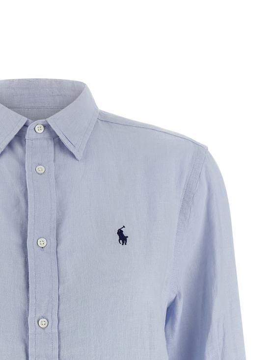 26SS 폴로 랄프로렌 포니 자수 리넨 셔츠 (211970730009) 211970730503 Light Blue - POLO RALPH LAUREN
