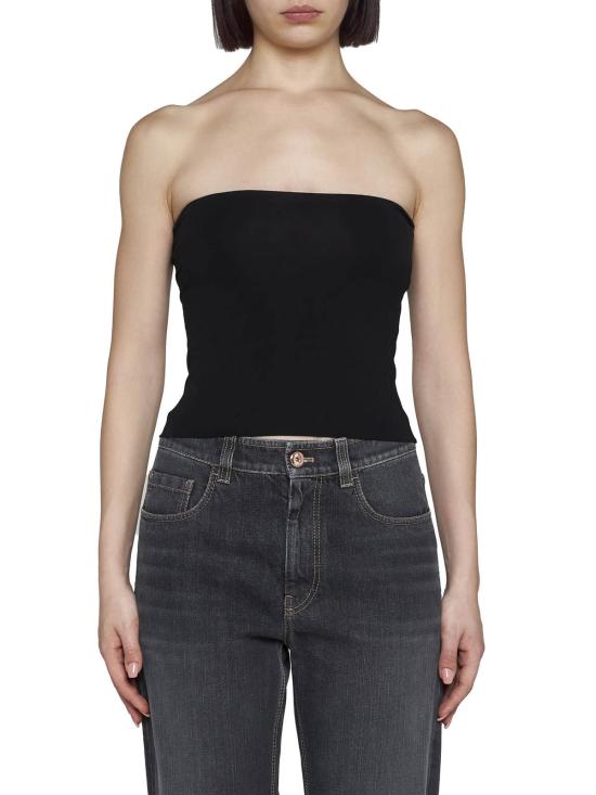  브루넬로 쿠치넬리 탑 Brunello Cucinelli  블랙 - BRUNELLO CUCINELLI